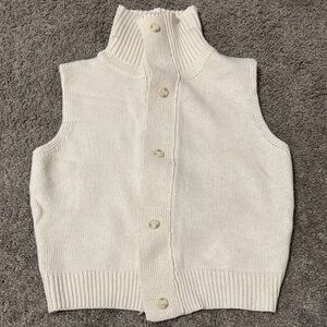 Women's Cream Sweater Vest
